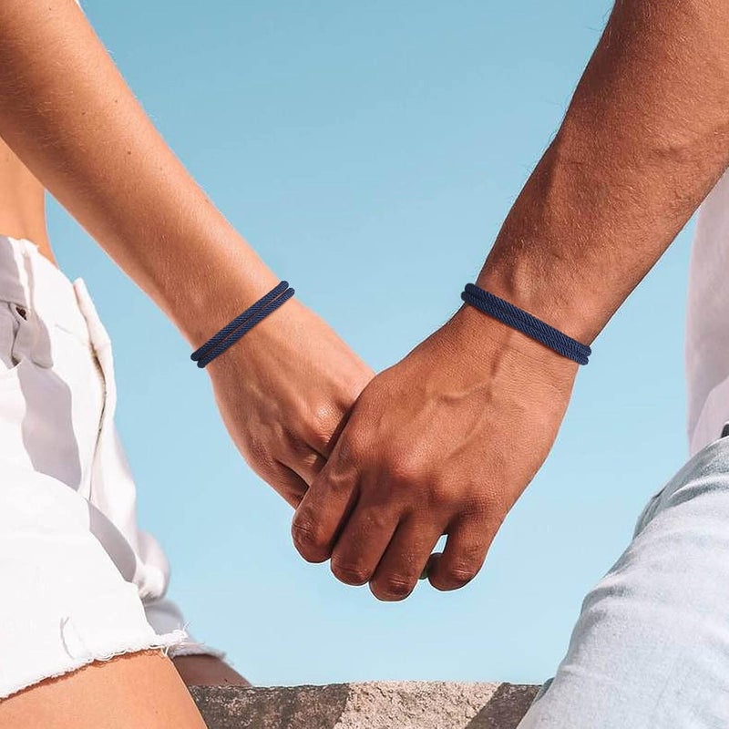TempBeau Store Nautical Braided Rope Bracelets Set - 6 Pcs Adjustable Braided Cord Bracelet, Handmade Navy Marine String Bracelet with Metal Knot, Men Women Braided Bracelets Gifts - Image 2